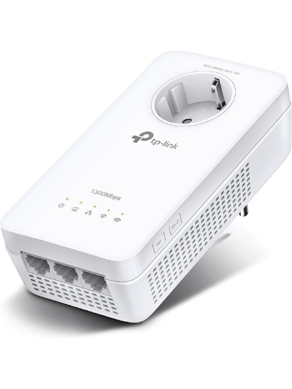 TP-LINK TL-WPA8631P v4 Powerline για Ασύρματη Σύνδεση Wi‑Fi 5 με Passthrough Πρίζα και 3 Θύρες Gigabit Ethernet TP-LINK TL-WPA8631P v4 Powerline για Ασύρματη Σύνδεση Wi‑Fi 5 με Passthrough Πρίζα και 3 Θύρες Gigabit Ethernet