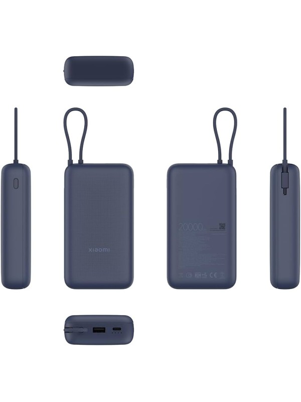 Xiaomi Power Bank 20000mAh 33W με Θύρα USB-A και Θύρα USB-C Μπλε