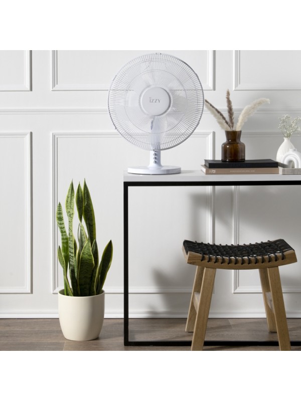 Izzy IZ-9023 Επιτραπέζιος Ανεμιστήρας 50W Διαμέτρου 40cm ΑΣΠΡΟΣ Izzy IZ-9023 Επιτραπέζιος Ανεμιστήρας 50W Διαμέτρου 40cm ΑΣΠΡΟΣ