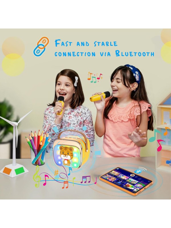 Lamtech Σύστημα με Ασύρματα Μικρόφωνα BT5.4 σε Κίτρινο Χρώμα Lamtech Σύστημα με Ασύρματα Μικρόφωνα BT5.4 σε Κίτρινο Χρώμα