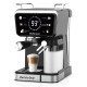Rohnson Αυτόματη Μηχανή Espresso 1350W Πίεσης 20bar για Cappuccino Μαύρη R-98082 Rohnson Αυτόματη Μηχανή Espresso 1350W Πίεσης 20bar για Cappuccino Μαύρη R-98082
