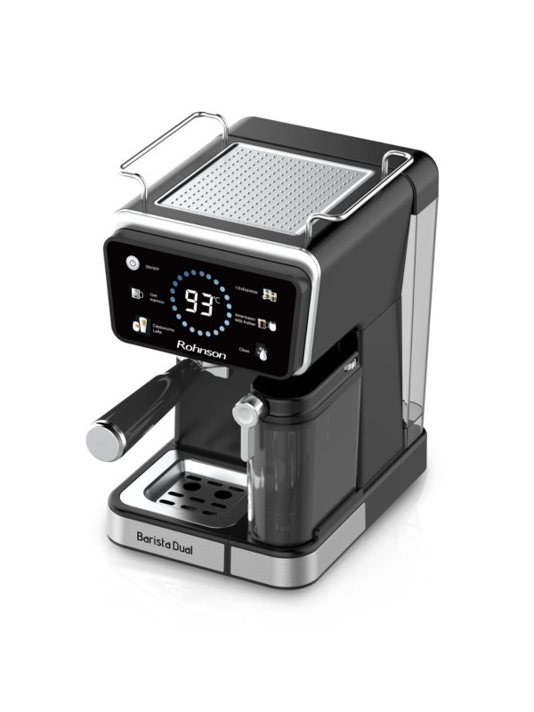 Rohnson Αυτόματη Μηχανή Espresso 1350W Πίεσης 20bar για Cappuccino Μαύρη R-98082 Rohnson Αυτόματη Μηχανή Espresso 1350W Πίεσης 20bar για Cappuccino Μαύρη R-98082
