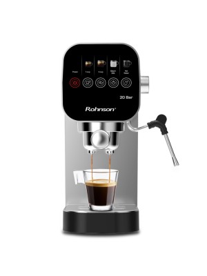 Rohnson Μηχανή Espresso 1360W Πίεσης 20bar Ασημί R-98100 Rohnson Μηχανή Espresso 1360W Πίεσης 20bar Ασημί R-98100