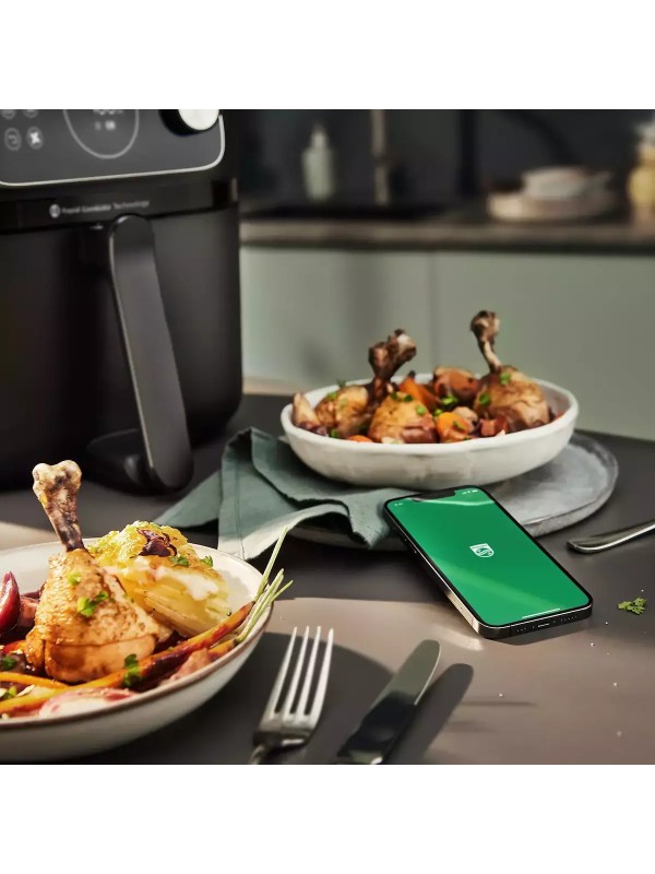 ΦΡΙΤΕΖΑ Philips HD 9876/90 Series 7000 ΠΟΛΥΜΑΓΕΙΡΑΣ  με Wi-Fi 8.3lt Μαύρο