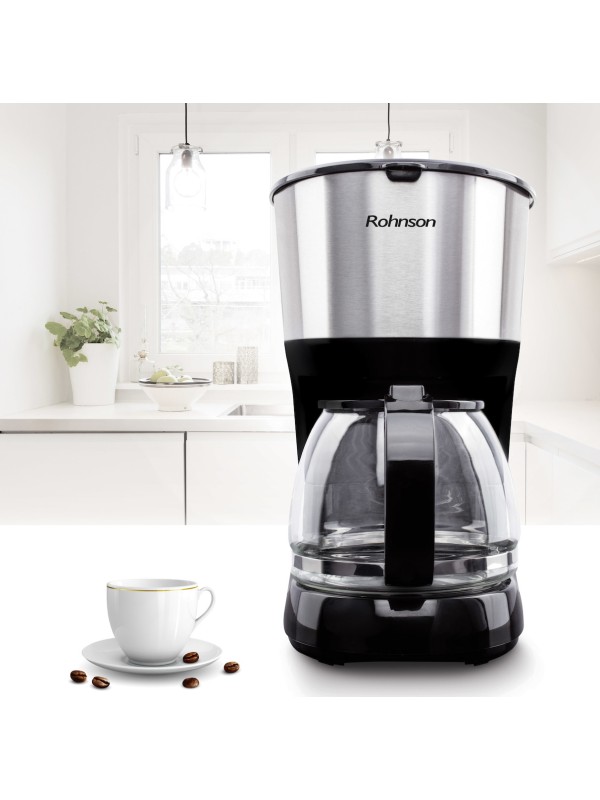 Rohnson Καφετιέρα Φίλτρου 750W Silver R-991