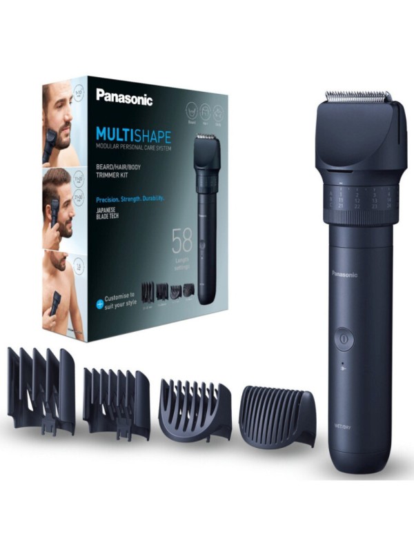 Panasonic Επαναφορτιζόμενη Κουρευτική Μηχανή Μαύρη ER-CKN2-A301