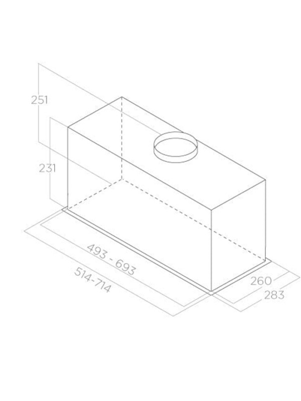 Elica Fold S IX/A/52 Μηχανισμός Απορρόφησης 52cm Inox