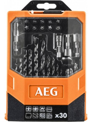AEG Tools Σετ 30 Τρυπάνια για Δομικά Υλικά, Μέταλλο και Ξύλο AAKDD 30 AEG Tools Σετ 30 Τρυπάνια για Δομικά Υλικά, Μέταλλο και Ξύλο AAKDD 30