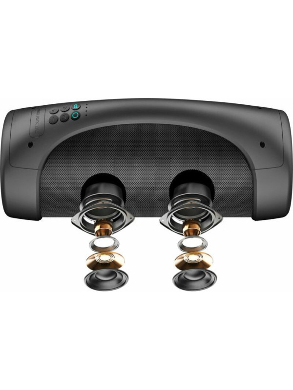 Akai ABTS-55 Ηχείο Bluetooth 50W με Ραδιόφωνο και Διάρκεια Μπαταρίας έως 3.8 ώρες Μαύρο