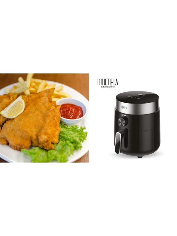 Gruppe ΑF-256 Multipla Eat Healthy Φριτέζα Αέρος με Αποσπώμενο Κάδο 2.5lt Μαύρη Gruppe ΑF-256 Multipla Eat Healthy Φριτέζα Αέρος με Αποσπώμενο Κάδο 2.5lt Μαύρη
