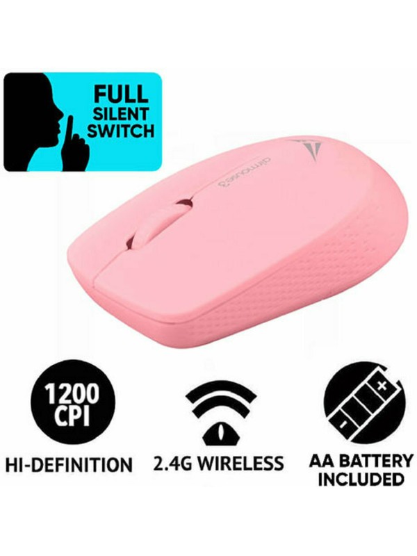 Alcatroz Silent Airmouse 3 Ασύρματο Ποντίκι Ροζ