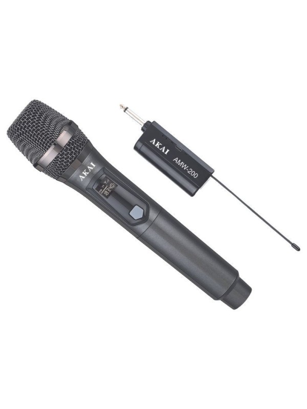 Akai AMW-200 Ασύρματο Δυναμικό Μικρόφωνο Χειρός για Φωνητικά