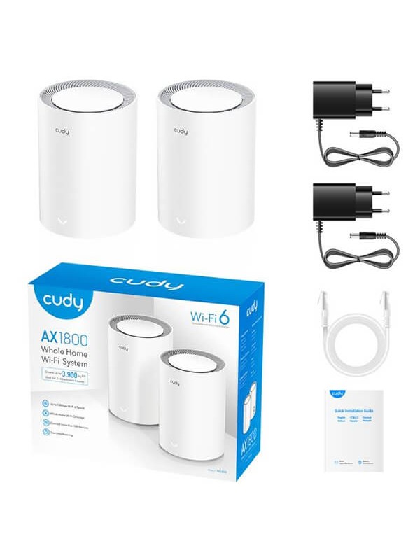 MESH WI-FI6 AX1800 CUDY M1800(2-PACK) MESH WI-FI6 AX1800 CUDY M1800(2-PACK)