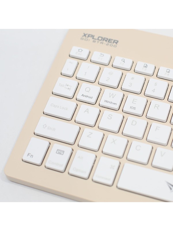 Alcatroz XPLORER GO BTR 200 ! Ασύρματο Bluetooth Πληκτρολόγιο για Tablet Αγγλικό US Sand Alcatroz XPLORER GO BTR 200 ! Ασύρματο Bluetooth Πληκτρολόγιο για Tablet Αγγλικό US Sand