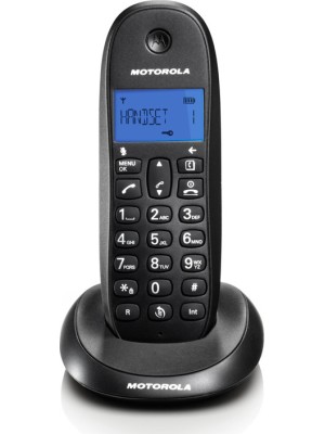 Motorola C1001LB Ασύρματο Τηλέφωνο Μαυρο Motorola C1001LB Ασύρματο Τηλέφωνο Μαυρο