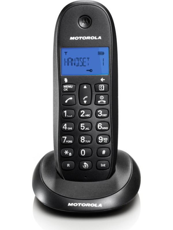 Motorola C1001LB Ασύρματο Τηλέφωνο Μαυρο Motorola C1001LB Ασύρματο Τηλέφωνο Μαυρο