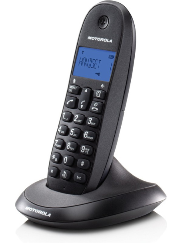 Motorola C1001LB Ασύρματο Τηλέφωνο Μαυρο Motorola C1001LB Ασύρματο Τηλέφωνο Μαυρο