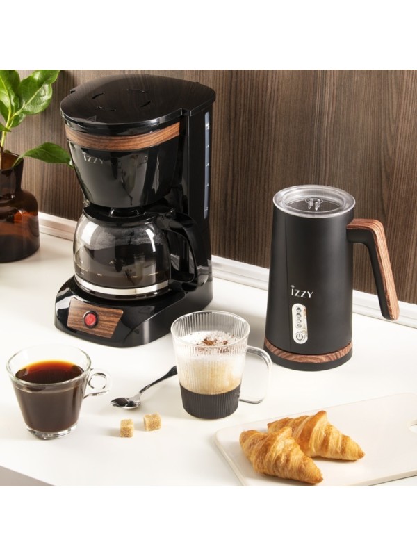 Izzy C108S Καφετιέρα Φίλτρου 950W Wooden Black Izzy C108S Καφετιέρα Φίλτρου 950W Wooden Black