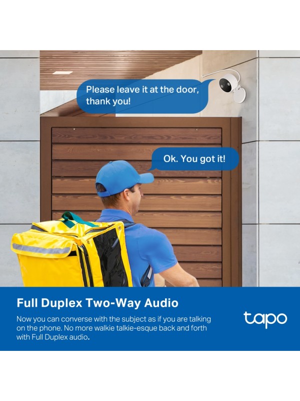 TP-Link Tapo C120 V1 IP Κάμερα Ασφαλείας Αδιάβροχη