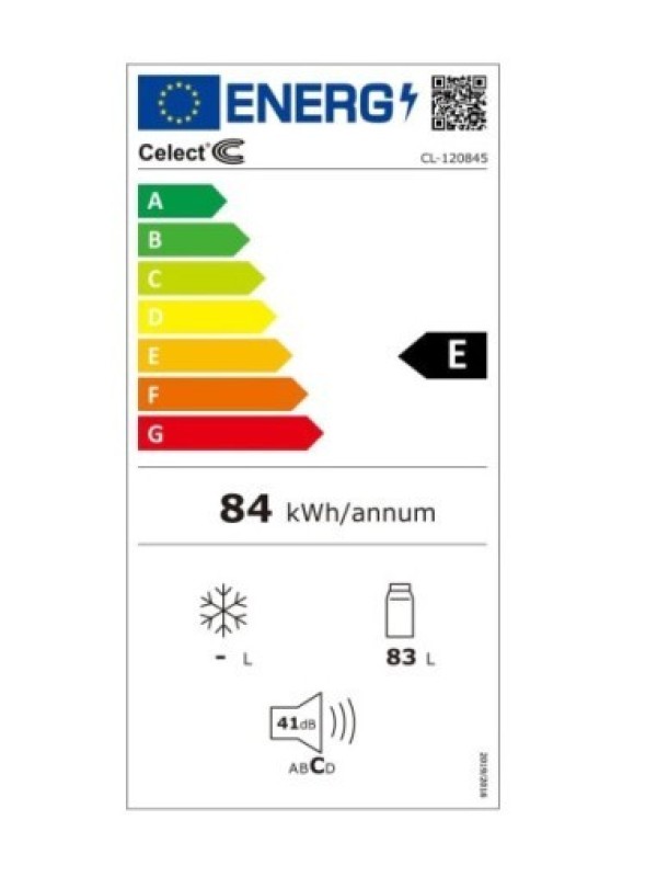Celect CL 120845 Μονόπορτο Ψυγείο 83lt Υ85xΠ45xΒ46εκ. Λευκό