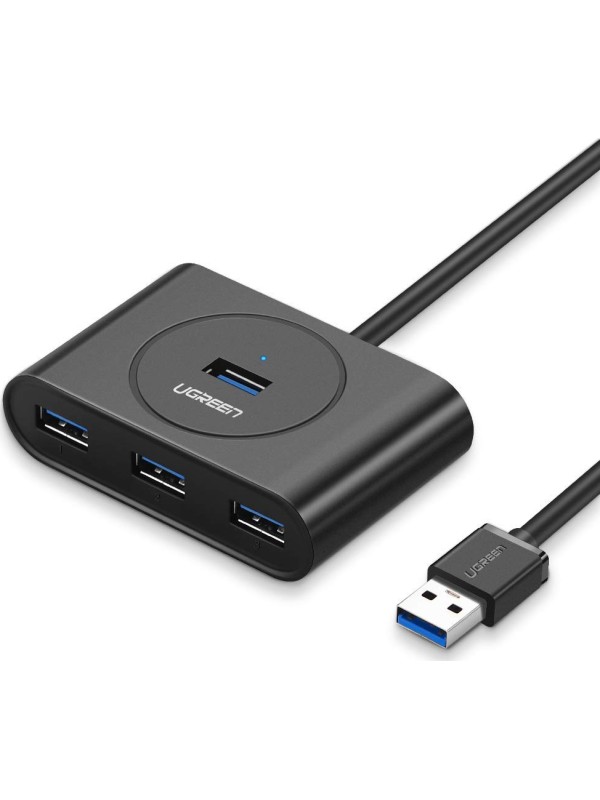 Ugreen CR113 USB 3.0 Hub 4 Θυρών με σύνδεση USB-A και Εξωτερική Παροχή Ρεύματος
