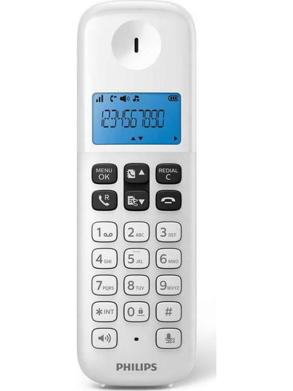 Philips D161 Ασύρματο Τηλέφωνο με Aνοιχτή Aκρόαση Λευκο Philips D161 Ασύρματο Τηλέφωνο με Aνοιχτή Aκρόαση Λευκο