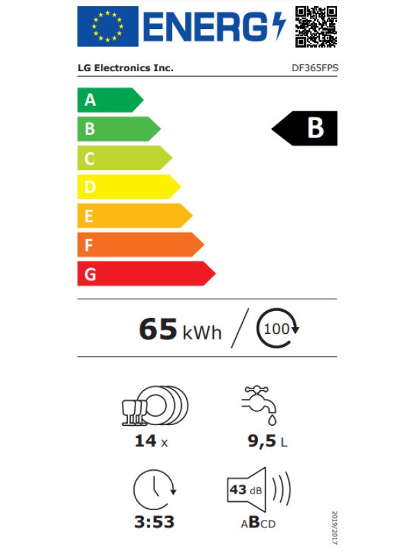 LG DF 365 FPS APZQEMS Ελεύθερο Πλυντήριο Πιάτων με Wi-Fi για 14 Σερβίτσια QuadWash Π60xY85εκ. Inox LG DF 365 FPS APZQEMS Ελεύθερο Πλυντήριο Πιάτων με Wi-Fi για 14 Σερβίτσια QuadWash Π60xY85εκ. Inox