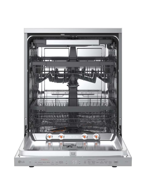 LG DF 375 HVS.APYQEHS Εντοιχιζόμενο Πλυντήριο Πιάτων με Wi-Fi για 14 Σερβίτσια Π60xY85εκ. INOX