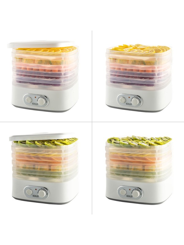 Muhler Αποξηραντής Τροφίμων με 5 Ράφια και Ρυθμιζόμενη Θερμοκρασία 35-70°C DHY-300T Muhler Αποξηραντής Τροφίμων με 5 Ράφια και Ρυθμιζόμενη Θερμοκρασία 35-70°C DHY-300T