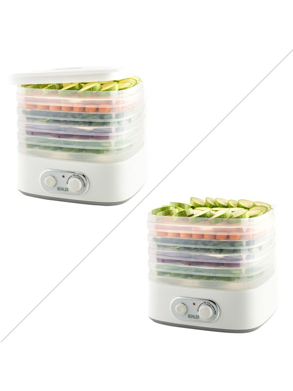 Muhler Αποξηραντής Τροφίμων με 5 Ράφια και Ρυθμιζόμενη Θερμοκρασία 35-70°C DHY-300T Muhler Αποξηραντής Τροφίμων με 5 Ράφια και Ρυθμιζόμενη Θερμοκρασία 35-70°C DHY-300T