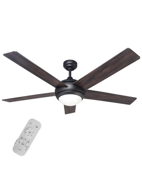 Life Etesian Ανεμιστήρας Οροφής 56.5cm με Φως και Τηλεχειριστήριο Καφέ 221-0448 Life Etesian Ανεμιστήρας Οροφής 56.5cm με Φως και Τηλεχειριστήριο Καφέ 221-0448