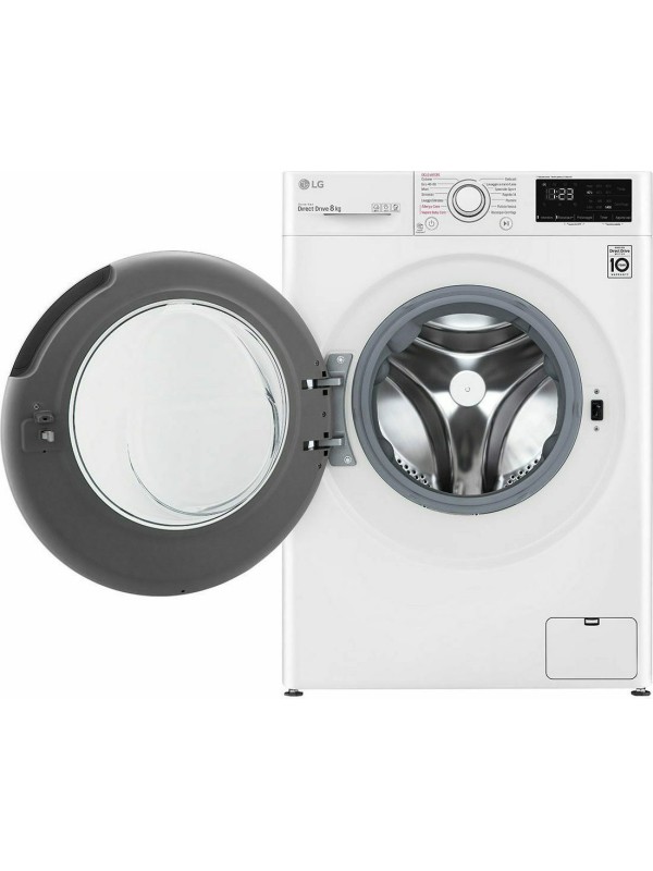 LG Πλυντήριο Ρούχων Inverter Direct Drive 8kg με Ατμό 1400 Στροφών F4WV308S3E LG Πλυντήριο Ρούχων Inverter Direct Drive 8kg με Ατμό 1400 Στροφών F4WV308S3E