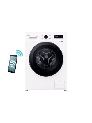 LG Πλυντήριο Ρούχων 8kg με Τεχνολογία Ατμού 1400 Στροφών 6 Motion F4X1008NWK