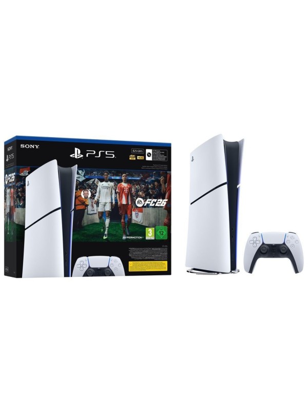 Sony PlayStation 5 Digital Edition Slim 825GB & EA Sports FC26 Voucher Sony PlayStation 5 Digital Edition Slim 825GB & EA Sports FC26 Voucher