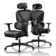 Eureka Ergonomic Norn ERK-GC06-GY Υφασμάτινη Καρέκλα Gaming με Ρυθμιζόμενα Μπράτσα Γκρι