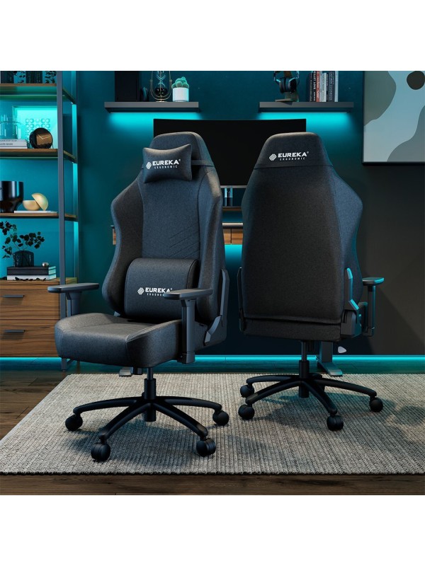 Eureka Ergonomic GC-09 Καρέκλα Gaming Δερματίνης Μαύρη