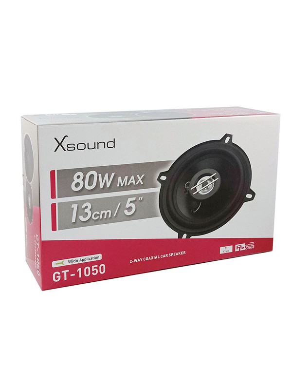 XSOUND GT-1050 Ζεύγος ομοαξονικών ηχείων 5.25" / 13cm 80 Watt 2 δρόμων