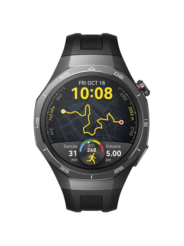 Huawei Watch GT 5 Pro Titanium 46mm Αδιάβροχο με Παλμογράφο (Μαύρο)