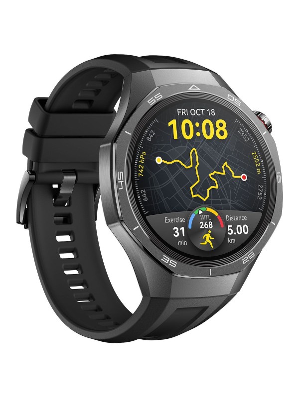 Huawei Watch GT 5 Pro Titanium 46mm Αδιάβροχο με Παλμογράφο (Μαύρο)