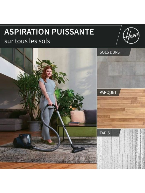 Hoover HP110HM 011 Ηλεκτρική Σκούπα 700W με Κάδο 2lt Μπλε Hoover HP110HM 011 Ηλεκτρική Σκούπα 700W με Κάδο 2lt Μπλε