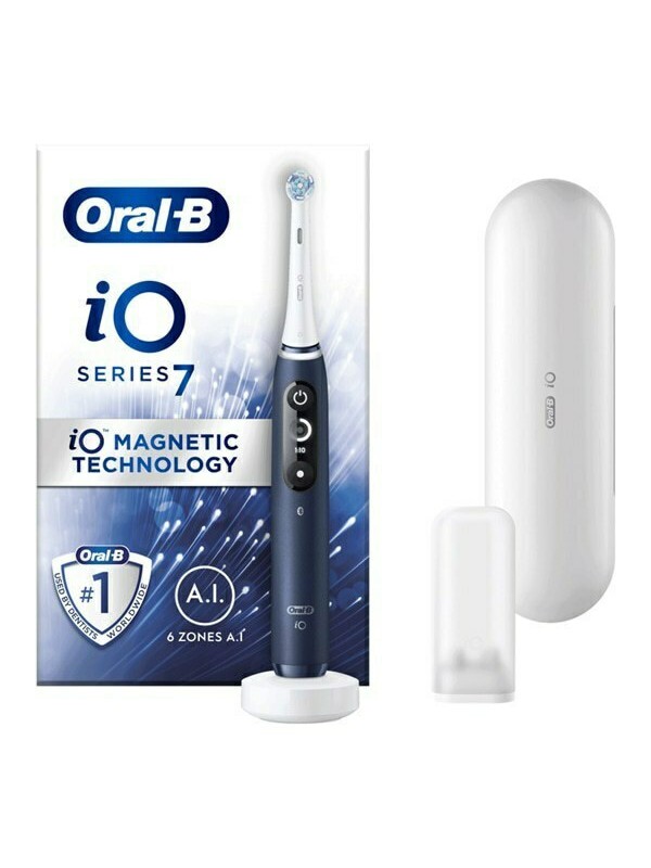 Oral-B IO Series 7 Ηλεκτρική Οδοντόβουρτσα με Χρονομετρητή, Αισθητήρα Πίεσης και Θήκη Ταξιδίου Sapphire Blue Oral-B IO Series 7 Ηλεκτρική Οδοντόβουρτσα με Χρονομετρητή, Αισθητήρα Πίεσης και Θήκη Ταξιδίου Sapphire Blue