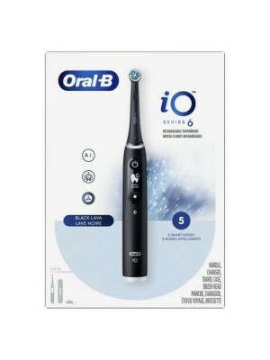 Braun iO Series 6 Ηλεκτρική Οδοντόβουρτσα με Χρονομετρητή, Αισθητήρα Πίεσης και Θήκη Ταξιδίου Black Lava Braun iO Series 6 Ηλεκτρική Οδοντόβουρτσα με Χρονομετρητή, Αισθητήρα Πίεσης και Θήκη Ταξιδίου Black Lava
