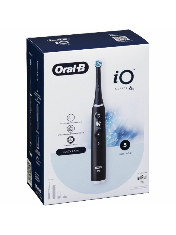 Braun iO Series 6 Ηλεκτρική Οδοντόβουρτσα με Χρονομετρητή, Αισθητήρα Πίεσης και Θήκη Ταξιδίου Black Lava Braun iO Series 6 Ηλεκτρική Οδοντόβουρτσα με Χρονομετρητή, Αισθητήρα Πίεσης και Θήκη Ταξιδίου Black Lava