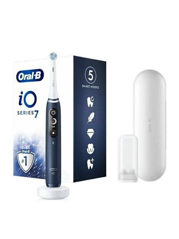 Oral-B IO Series 7 Ηλεκτρική Οδοντόβουρτσα με Χρονομετρητή, Αισθητήρα Πίεσης και Θήκη Ταξιδίου Sapphire Blue Oral-B IO Series 7 Ηλεκτρική Οδοντόβουρτσα με Χρονομετρητή, Αισθητήρα Πίεσης και Θήκη Ταξιδίου Sapphire Blue