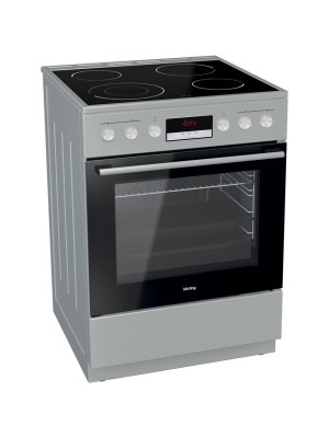 Korting KEC 6 C 60XPC Κουζίνα 71lt με Κεραμικές Εστίες Π60εκ. Inox