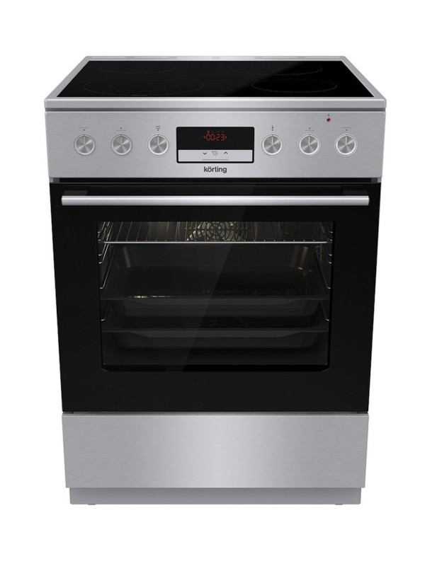 Korting KEC 6 C 60XPC Κουζίνα 71lt με Κεραμικές Εστίες Π60εκ. Inox Korting KEC 6 C 60XPC Κουζίνα 71lt με Κεραμικές Εστίες Π60εκ. Inox