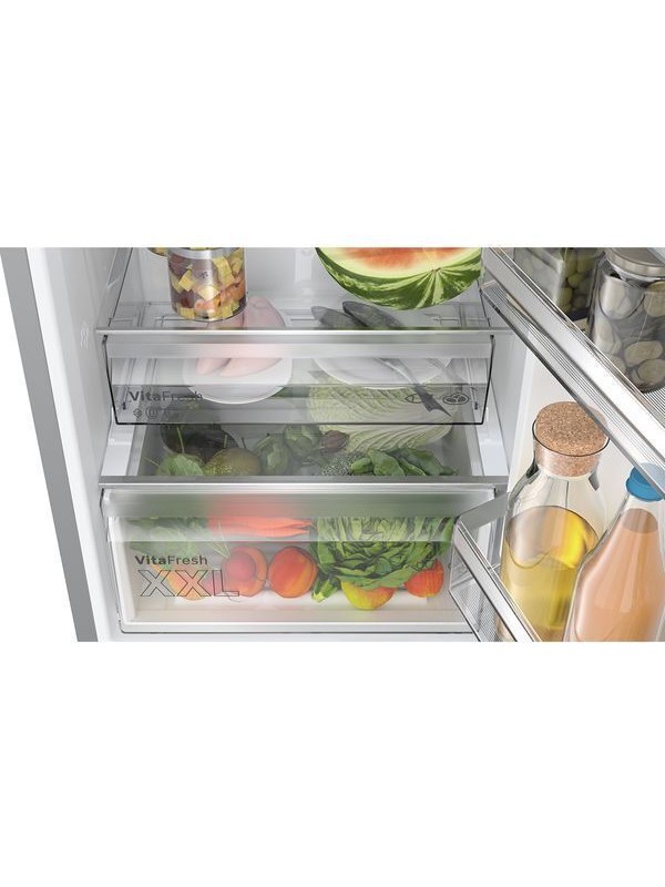 Bosch Ψυγειοκαταψύκτης 363lt Total NoFrost Υ203xΠ60xΒ66.5εκ. Inox KGN392LCF