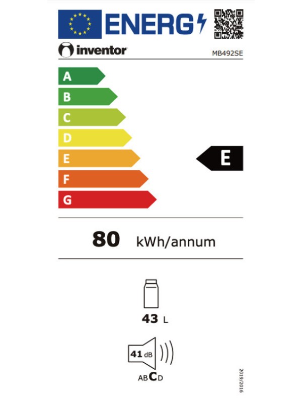 Inventor MB492SE Ψυγείο Συντήρησης 43lt Υ49.2xΠ47.2xΒ45εκ. Inox Inventor MB492SE Ψυγείο Συντήρησης 43lt Υ49.2xΠ47.2xΒ45εκ. Inox