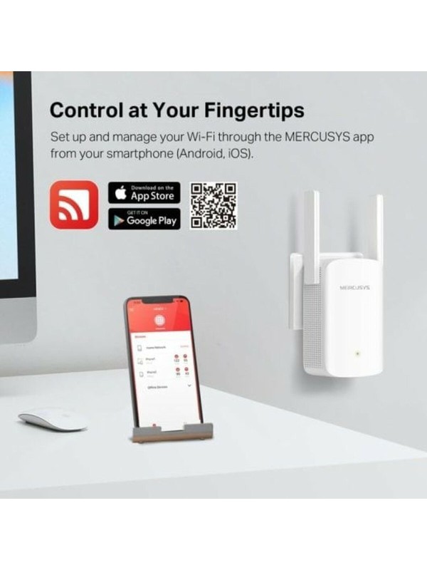 Mercusys ME60X v1 WiFi Extender Dual Band (2.4 & 5GHz) 1500Mbps 