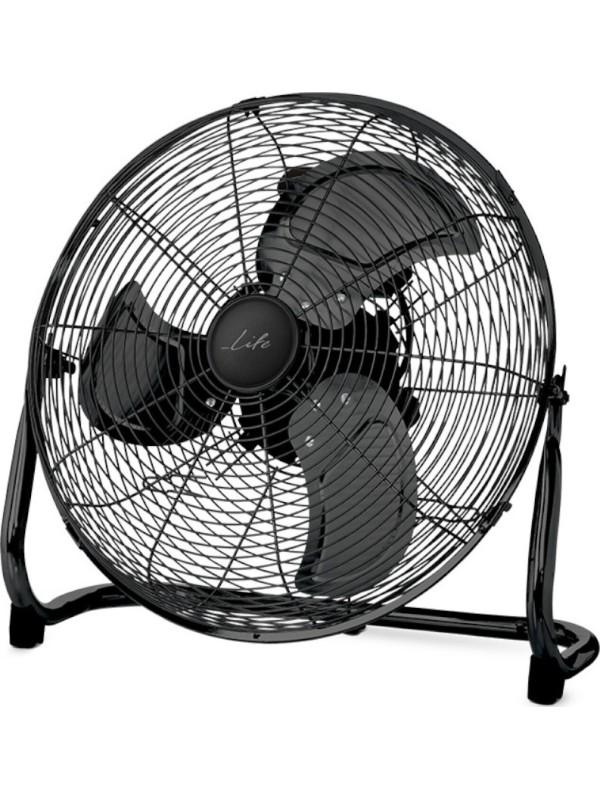 Life Meltemi Ανεμιστήρας Δαπέδου 100W Διαμέτρου 40cm Mystery Black 221-0203